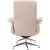 Hagn fauteuil met voetenbank - Beige schapenvacht imitatie/white wash eiken + Textielreiniging voor meubels