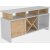 Banc mdia Auburn - Blanc/chne