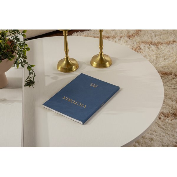 Orion soffbord 90 x 90 cm - Vitmålat trä Orion soffbord 90 x 90 cm - Vitmålat trä