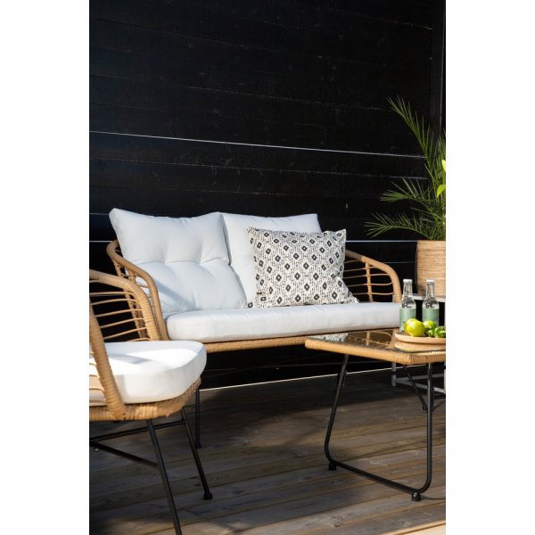 Groupe de canapés Viga - Rotin/blanc Groupe de canapés Viga - Rotin/blanc