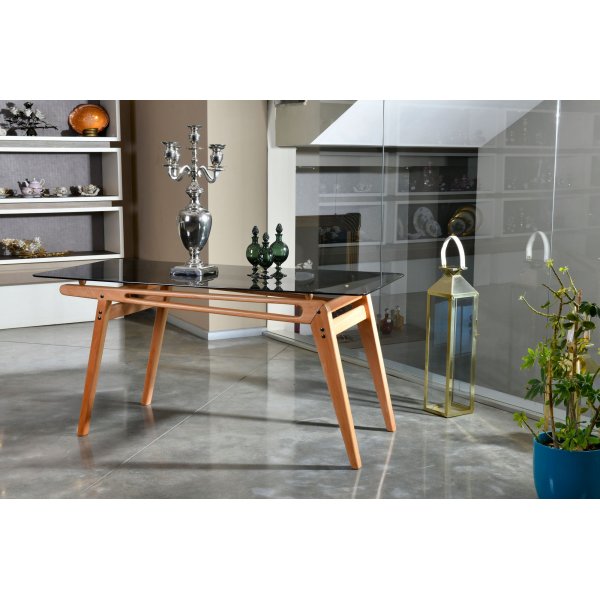 Palace matbord 160 cm - Ek/glas