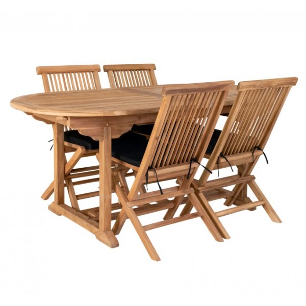 Matbord i massiv teak 90x180-240 cm - Saltö Matbord i massiv teak 90x180-240 cm - Saltö