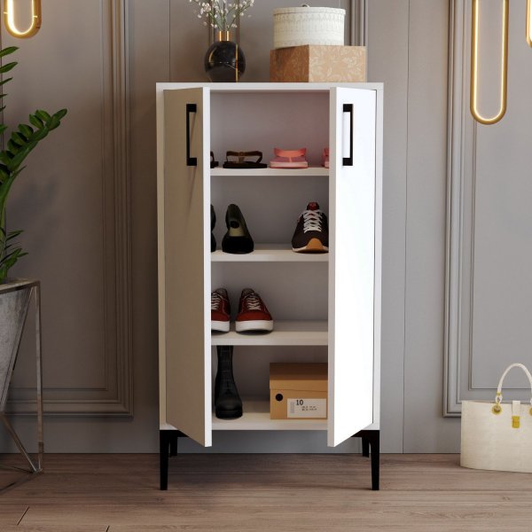 Prague schoenenkast - Wit Prague schoenenkast - Wit