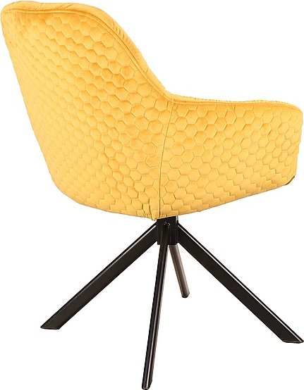 Chaise de salle  manger Astoria - Velours orange