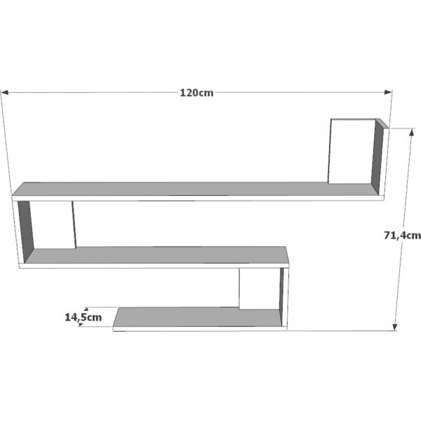 Étagère murale Waylon - Blanc Étagère murale Waylon - Blanc
