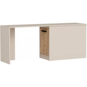 Newra skrivbord 180 x 47 cm - Furu/beige