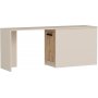 Newra skrivbord 180 x 47 cm - Furu/beige