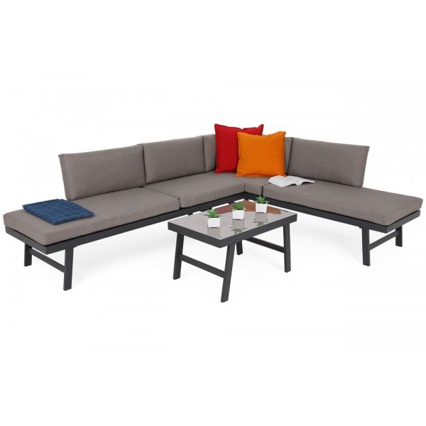 Modulsoffa Porto med bord - Gr/taupe