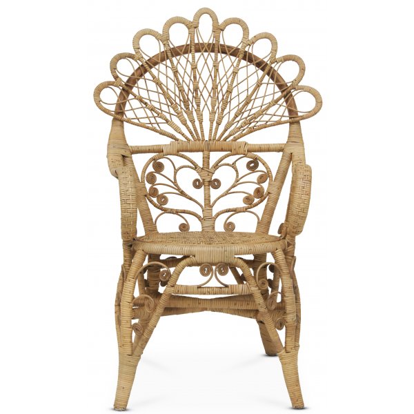 Påfågel karmstol i rotting - Natur Påfågel karmstol i rotting - Natur