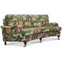Savoy 3-sits svngd soffa med blommigt tyg - Havanna Grn