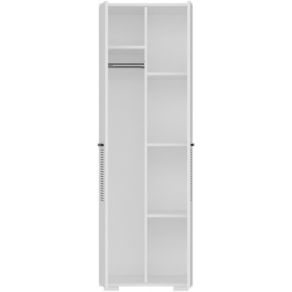 Armoire Asimo 60 x 44,6 x 183 cm - Blanc Armoire Asimo 60 x 44,6 x 183 cm - Blanc