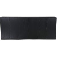 Level sideboard med släta dörrar B210 cm - Svart Level sideboard med släta dörrar B210 cm - Svart