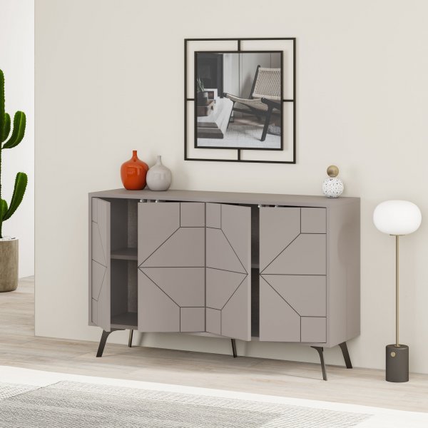Buffet Dune 123 cm - Daim clair