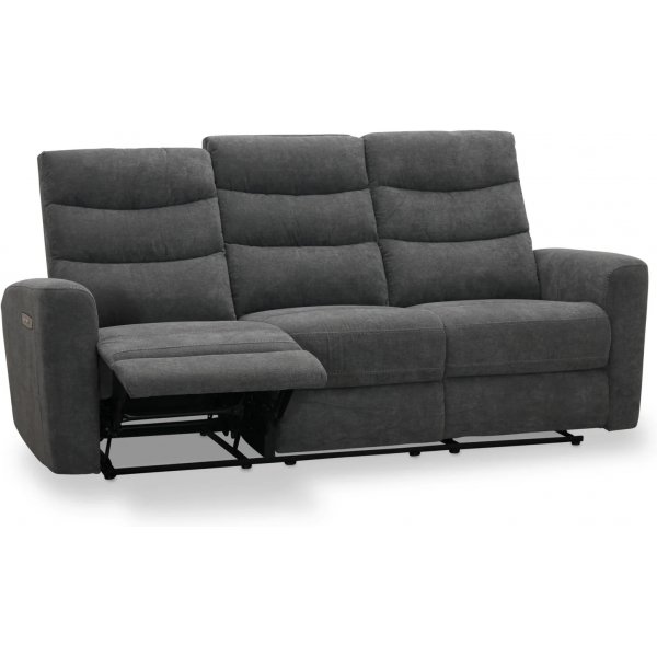 Canapé inclinable Chicago 3 places avec mécanisme électrique - Gris Canapé inclinable Chicago 3 places avec mécanisme électrique - Gris