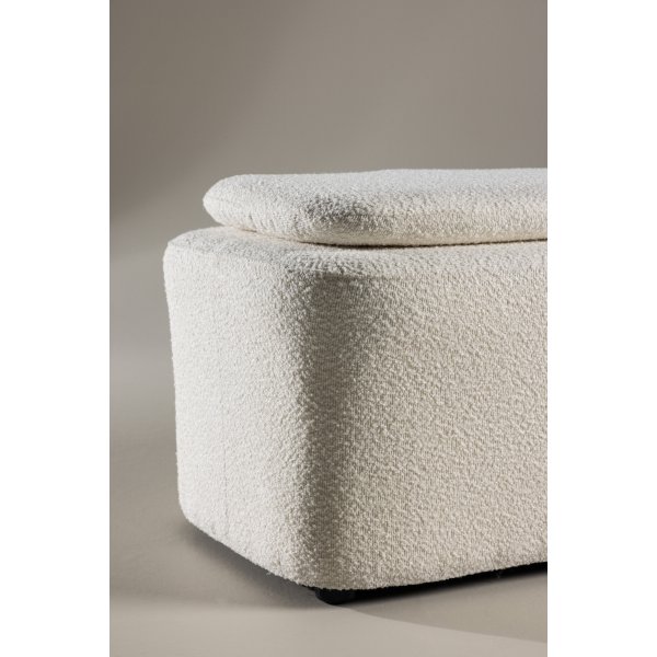 Laurel sittpuff - Vit boucle Laurel sittpuff - Vit boucle