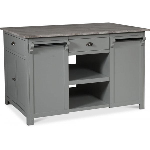 Heritage Kks med marmorskiva - Gr stomme / Grbeige marmor