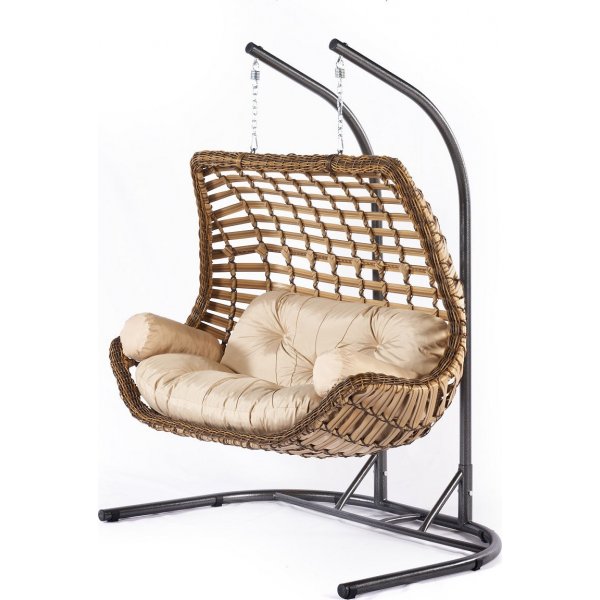 Janda hngstol - Brun/cream