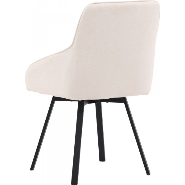 Chaise de salle à manger Rosie - Beige/noir Chaise de salle à manger Rosie - Beige/noir