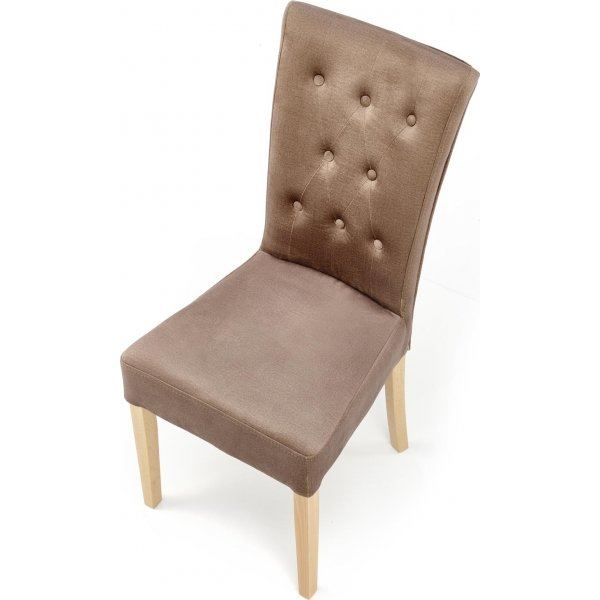 Chaise de salle à manger Vermont - Marron/chêne Chaise de salle à manger Vermont - Marron/chêne