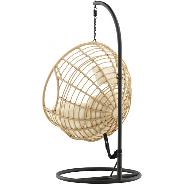 Chaise suspendue Viga - Noir/naturel/blanc Chaise suspendue Viga - Noir/naturel/blanc