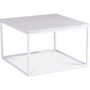 Accent soffbord 75 - Vit marmor / Vit Accent soffbord 75 - Vit marmor / Vit