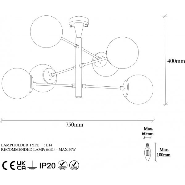 Plafonnier Arve 10174 - Or Plafonnier Arve 10174 - Or