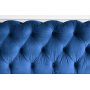 Milton 2-sits chesterfield soffa i bl Sammet