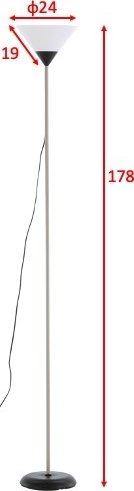 Batang golvlampa - Svart