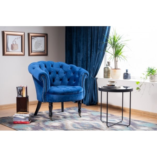 Table d'appoint Atena Ø45/40 cm - Noir Table d'appoint Atena Ø45/40 cm - Noir