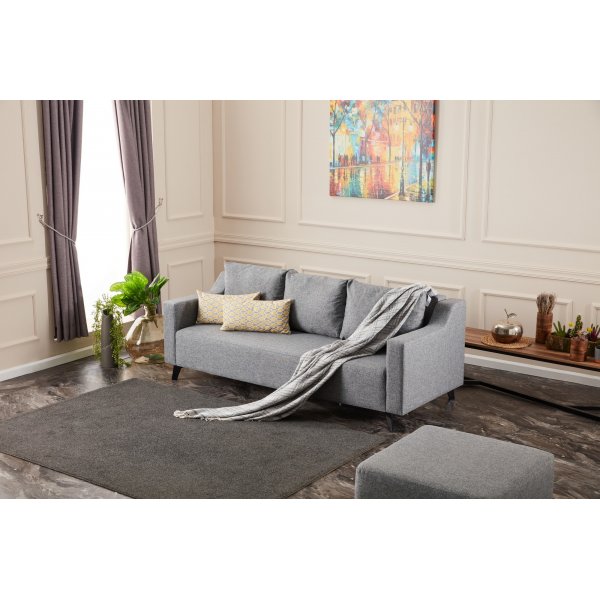 Bddsoffa 3-sits - Gr