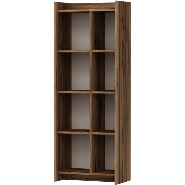 Bibliothque Suave - Noyer clair/beige