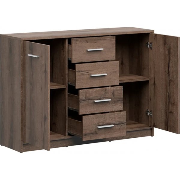 Meuble de rangement Nepo Plus - Chêne foncé Meuble de rangement Nepo Plus - Chêne foncé