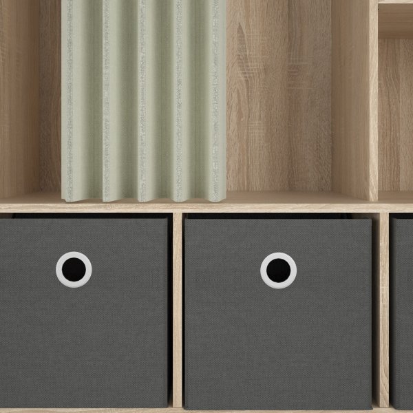 Lola garderob - Ek/beige/grå Lola garderob - Ek/beige/grå