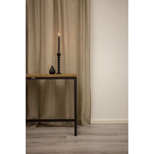 Table relief Charlotte 110 x 30 cm - Noir/imitation th