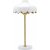 Lampe de table Wells - Blanc/Or - 50 cm