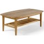 Torkelson Allegro soffbord med hylla 134 x 76,5 cm - Massiv oljad ek