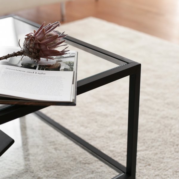Table basse Astro 90 x 60 cm - Noir
