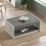 Luvio soffbord 16, 93,6x60 cm - Silver/antracit