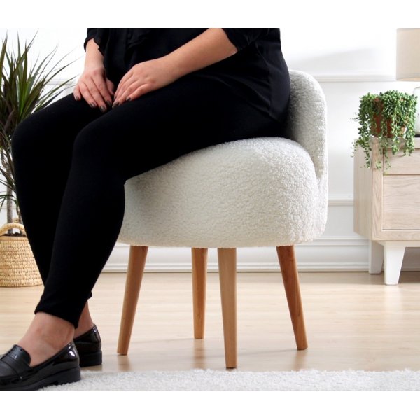 Pouf Rufmee - Blanc Pouf Rufmee - Blanc