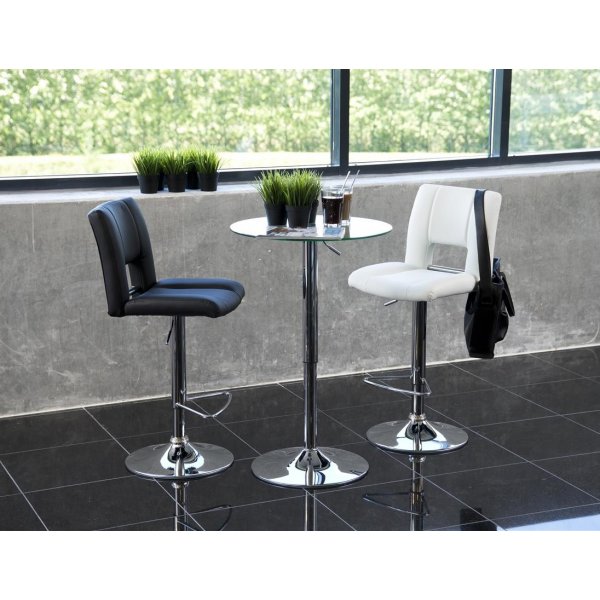 Burbank barbord (Höj och sänkbart) - Glas/krom Burbank barbord (Höj och sänkbart) - Glas/krom