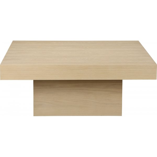 Torino soffbord 100 x 100 cm - Vitpigmenterad lackad ekfanér Torino soffbord 100 x 100 cm - Vitpigmenterad lackad ekfanér