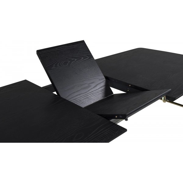 Ansmark matbord 180-220 cm - Svart Ansmark matbord 180-220 cm - Svart