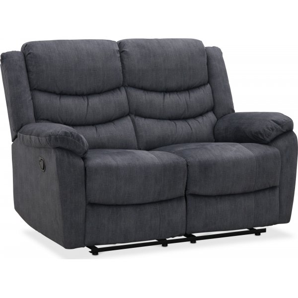 Tampa manuell 2-sits reclinersoffa - Gr tyg
