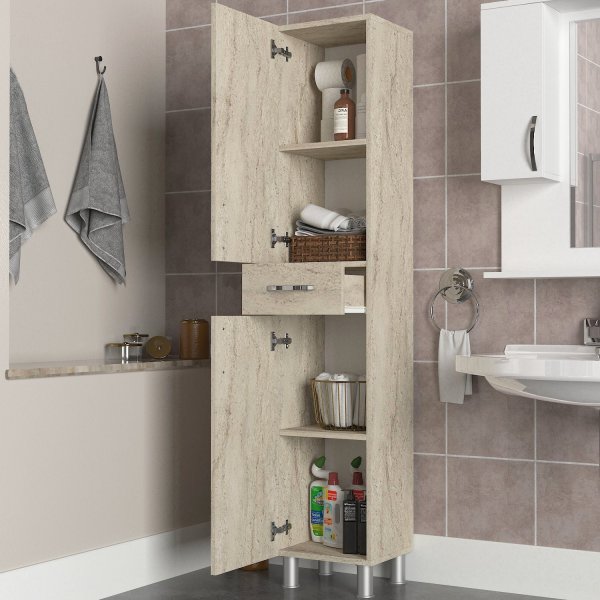 Selin badrumsskåp - Travertin Selin badrumsskåp - Travertin