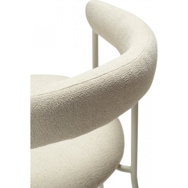 Plenti karmstol - Vit boucl/cashmere