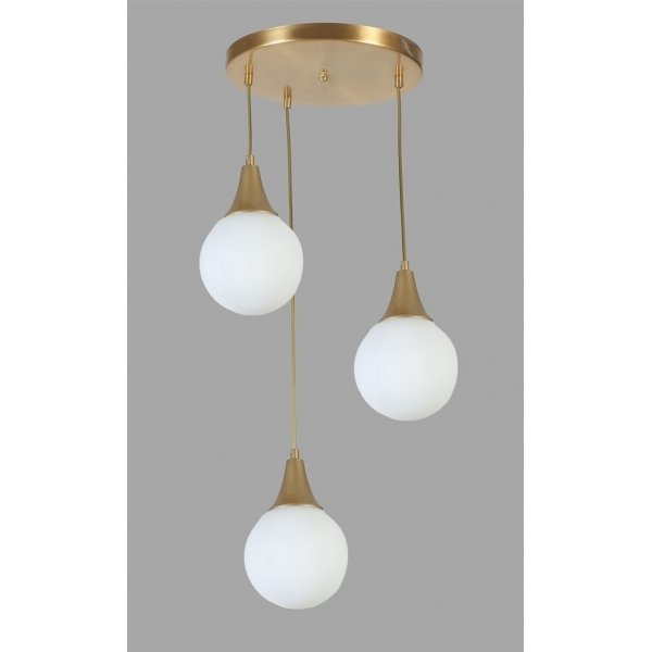 Plafonnier Afra - Blanc/or Plafonnier Afra - Blanc/or