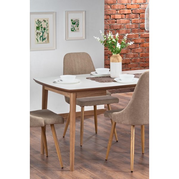 Table à manger Shinra 90-190 cm - Blanc Table à manger Shinra 90-190 cm - Blanc