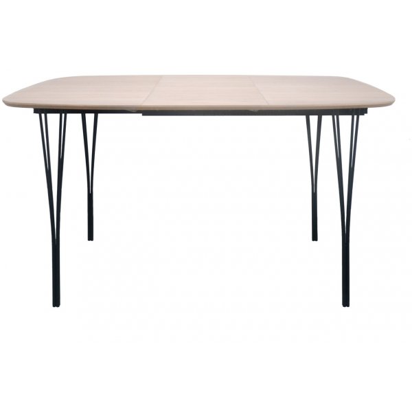 Table à manger Jar 100 cm - Placage chêne pigmenté blanc Table à manger Jar 100 cm - Placage chêne pigmenté blanc