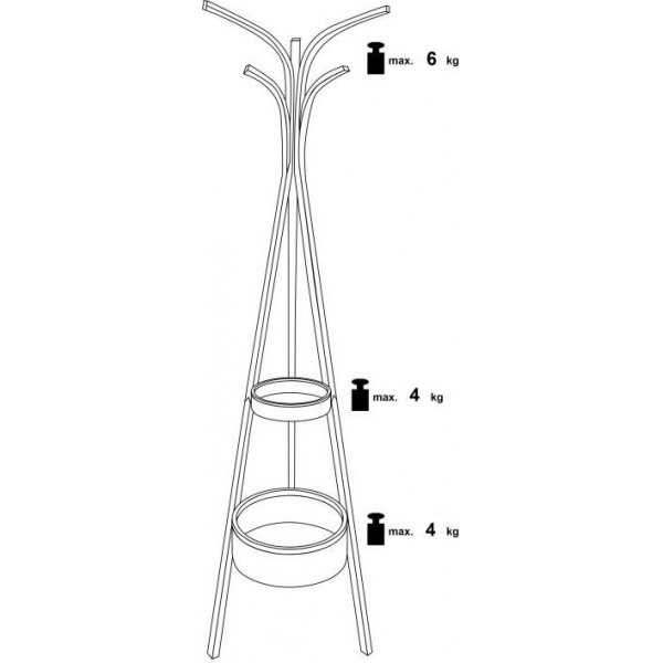 Tripiedo tamburmajor - Bambu/grå Tripiedo tamburmajor - Bambu/grå