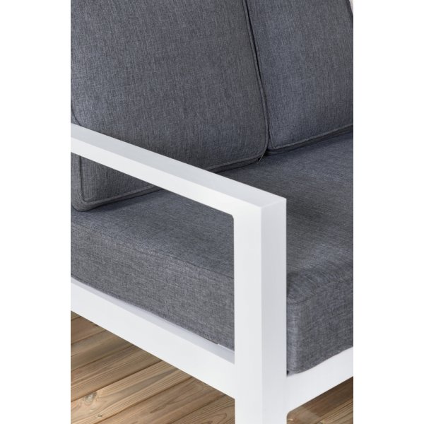 Barcelona soffgrupp - Vit/grå Barcelona soffgrupp - Vit/grå